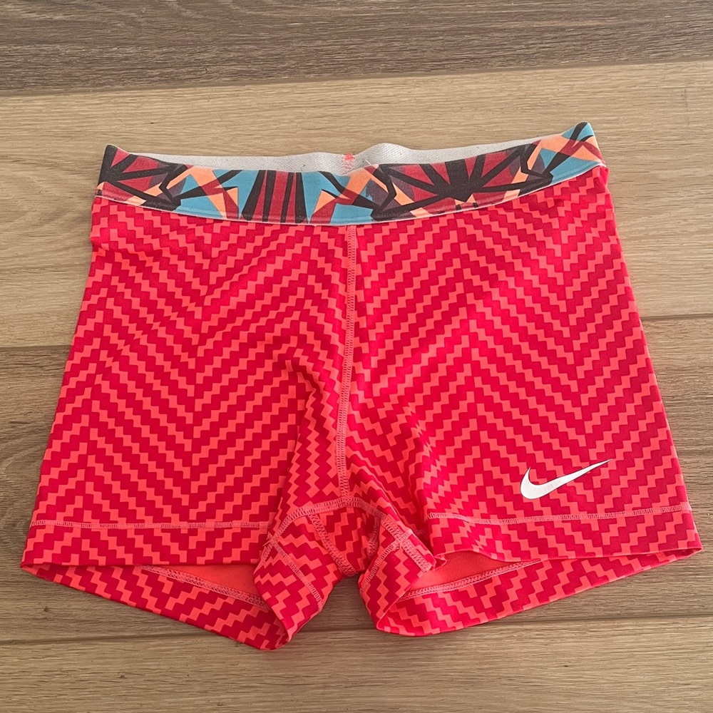 Nike Red RARE Zigzag 3” Athletic Shorts
